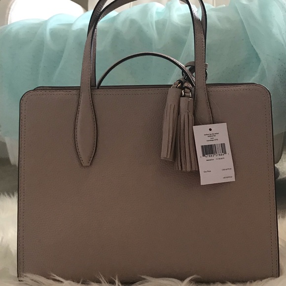 Kate Spade NWT ZIP Top Satchel Pebble Leather - Picture 2 of 9